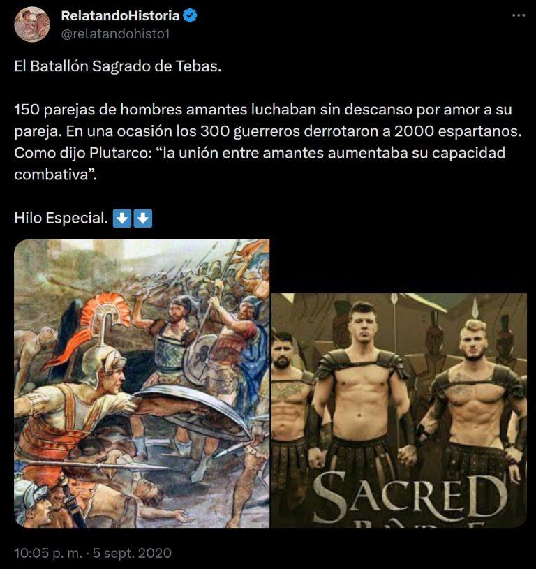 Batallon de Tebas homosexuales - Relatando Historia