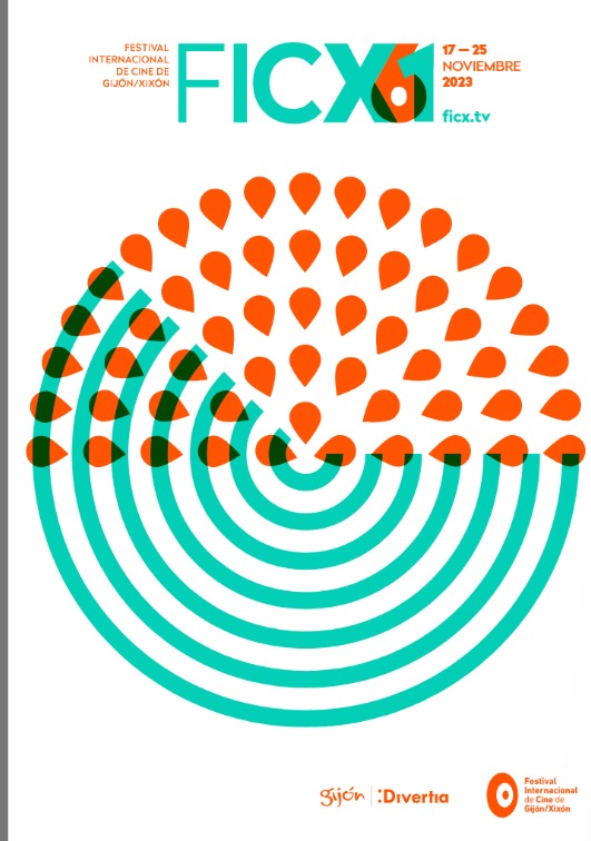 Cartel del FICX 61 Festival Internacional de Cine de Xixón / Gijón 2023