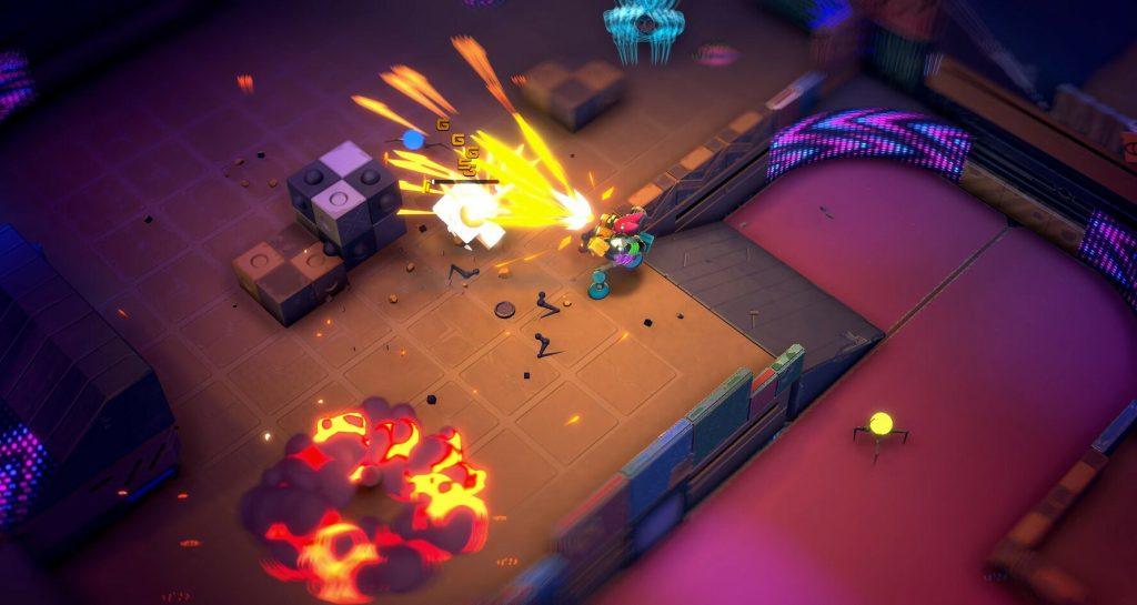 go-mecha-ball-mecanica-disparos-verticalidad-niveles-isometrica