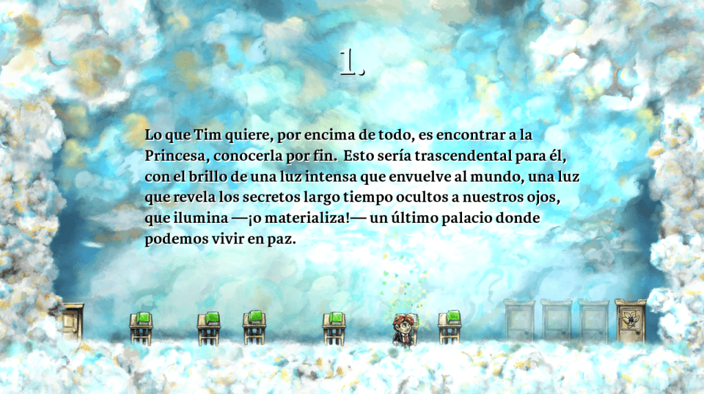 Uno de los textos iniciales de Braid