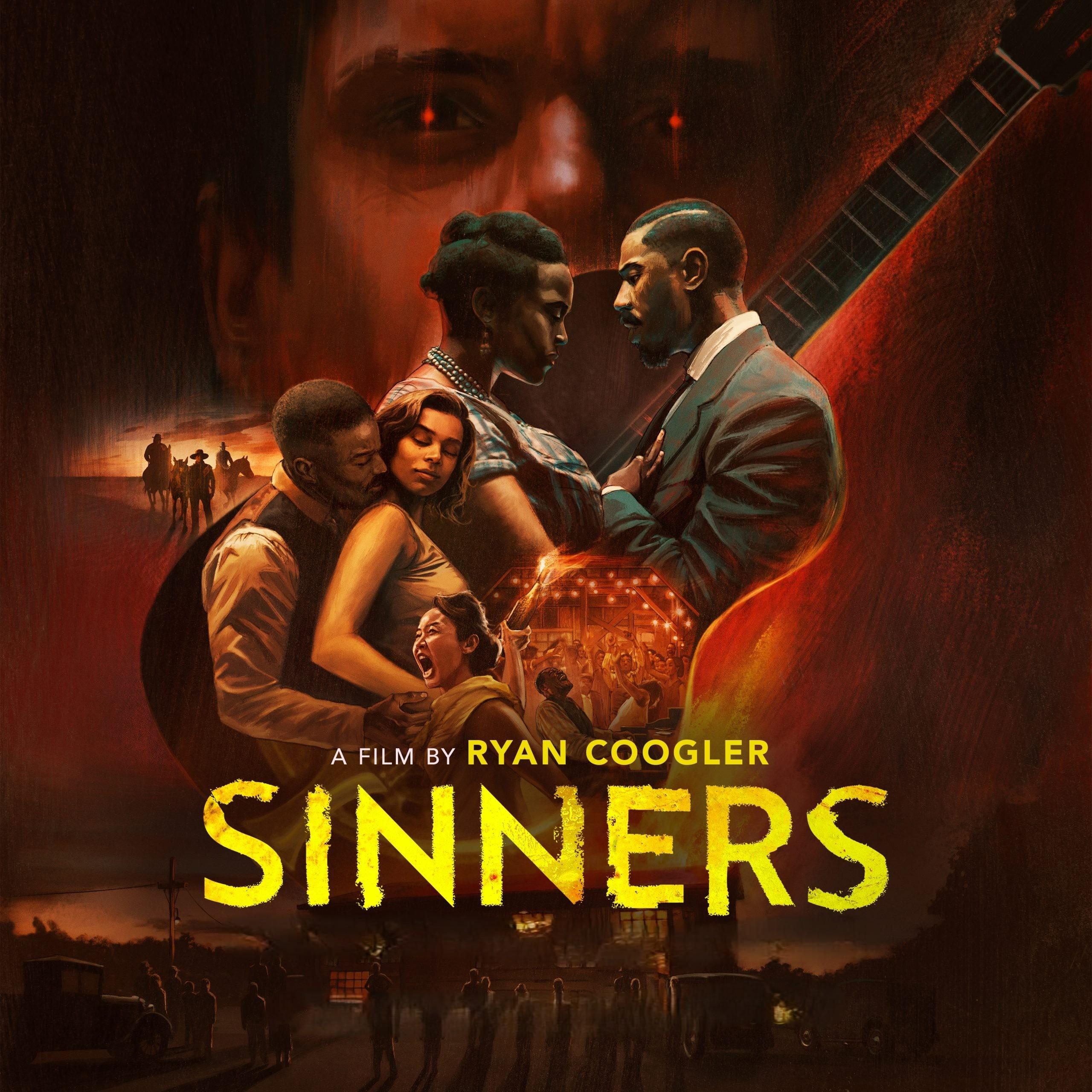 Portada cuadrada de la Película Sinners de Ryan Coogler